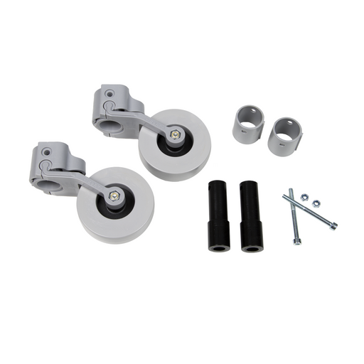 Kit de ruedas basculantes para patas traseras de andador de 22, 25 y 30mm de diámetro