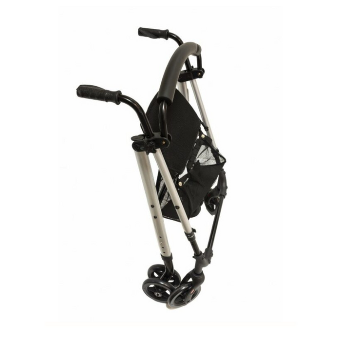 Andador Rollator de aluminio con frenos de presión con ruedas