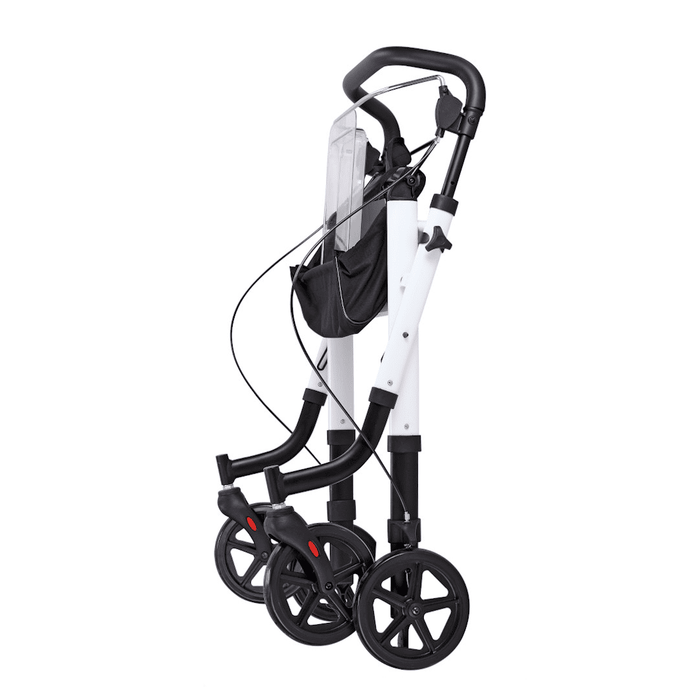 Andador Rollator de aluminio para adultos plegable con bandeja con ruedas y freno