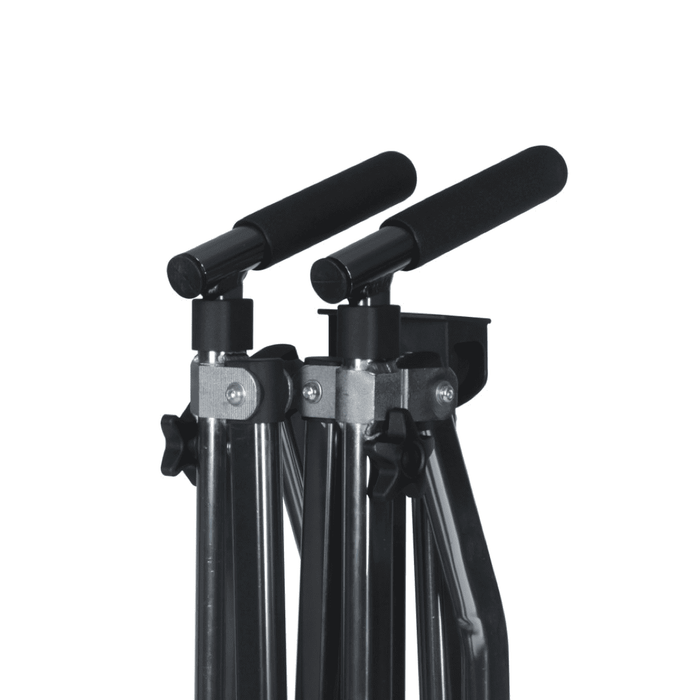 Andador de aluminio plegable compacto con ruedas