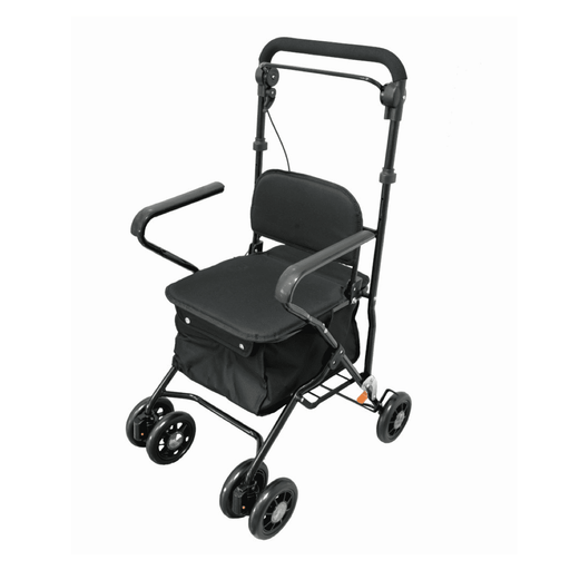 Rollator Shopping 2218X Andador de Acero con Cesta para Compras y Paseos