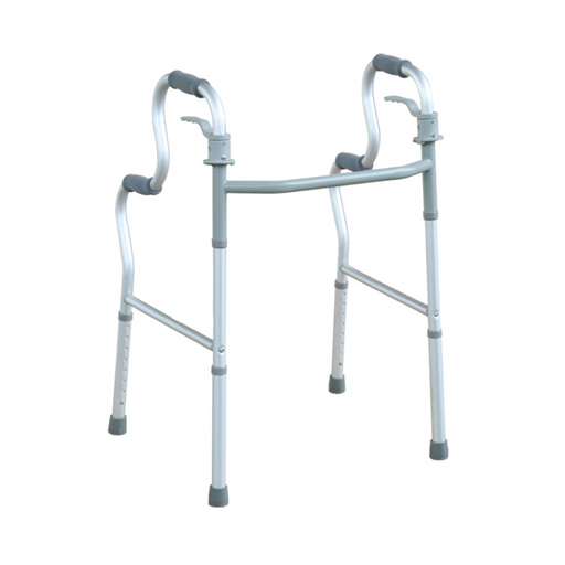 Andador de incorporación plegable con 2 pares de empuñaduras: levantarse y caminar