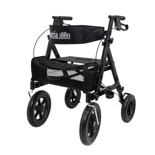 Andador Rollator para adultos plegable 2219 con ruedas de 300mm y freno