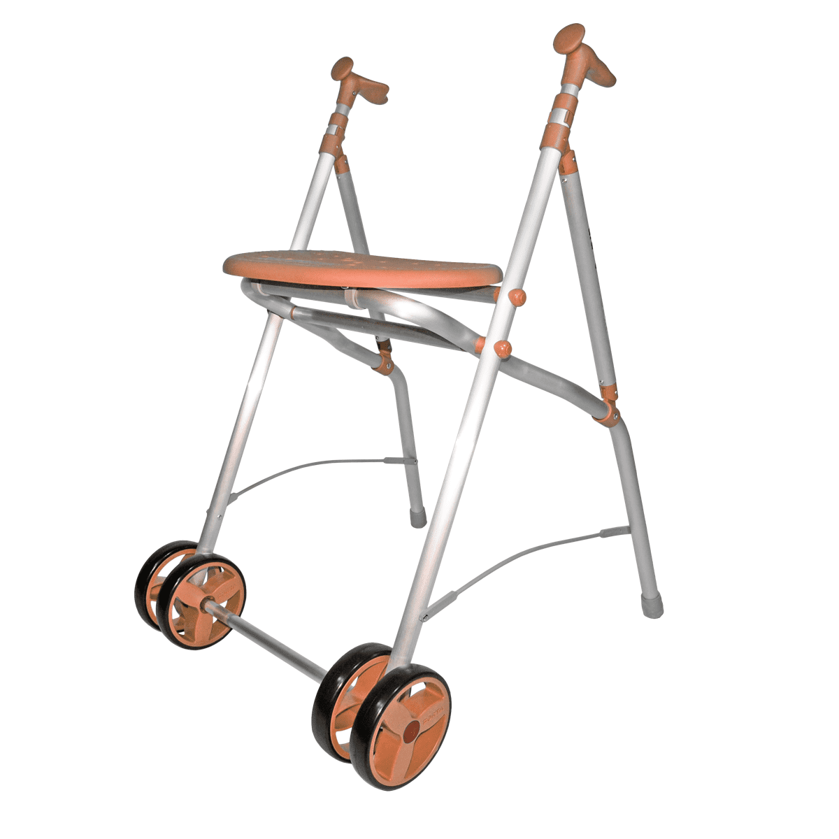 Andador Ultraligero de Interior, Plegable, Regulable y con Asiento Ergonómico