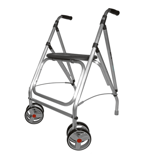 Andador de Interior Ultraligero, Plegable, Regulable, con Asiento multicolor y Ruedas Giratorias