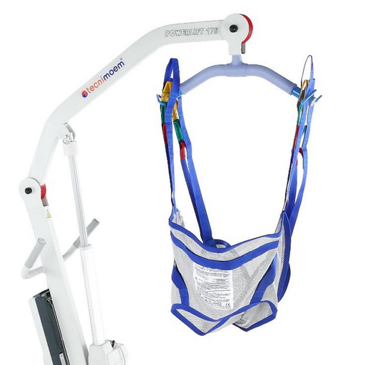 Arnés de ducha Tecnimoem para grúas de trasferencia tanto posición sentada como levantada