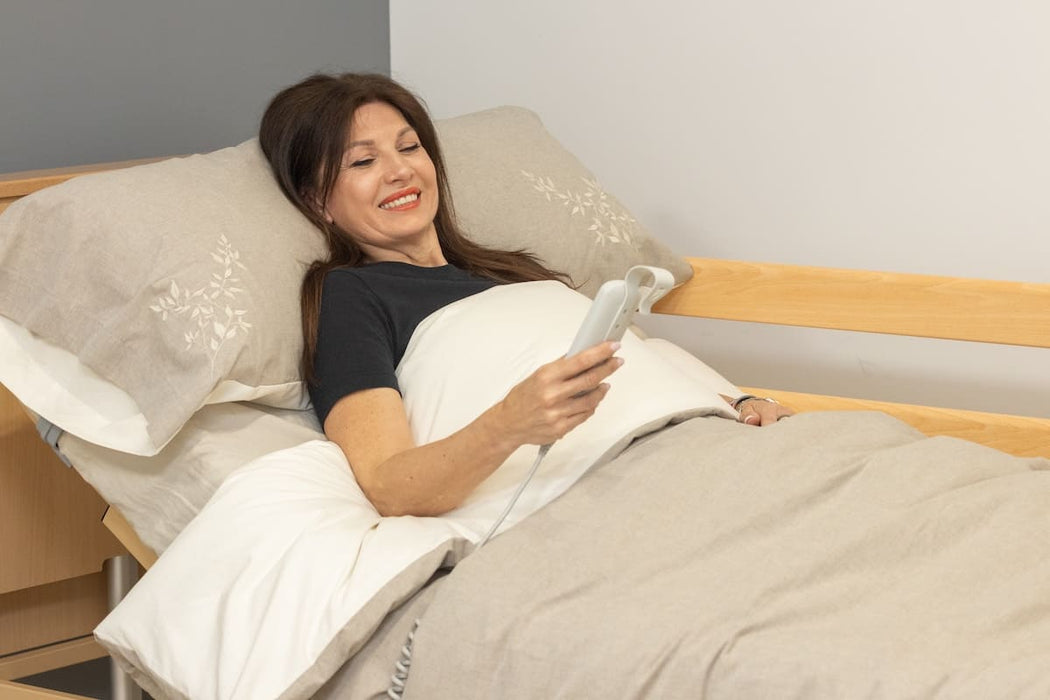 Cama articulada eléctrica Trend y antitrend elevación de 35 a 75cm con colchón PU