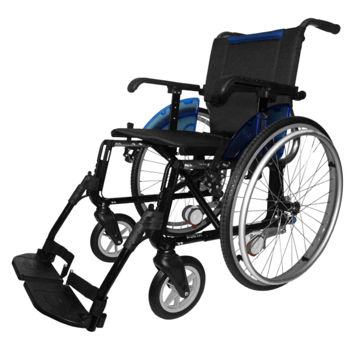 Silla de ruedas con opción de giro 360º para interior y ruedas traseras intercambiables