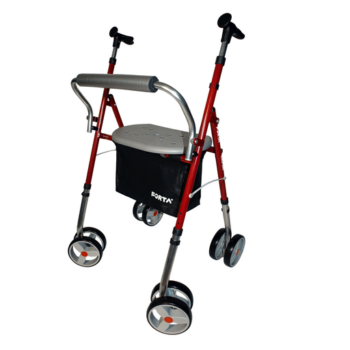 Rollator de 8 ruedas plegable regulable en altura con asiento y respaldo Koala Giro