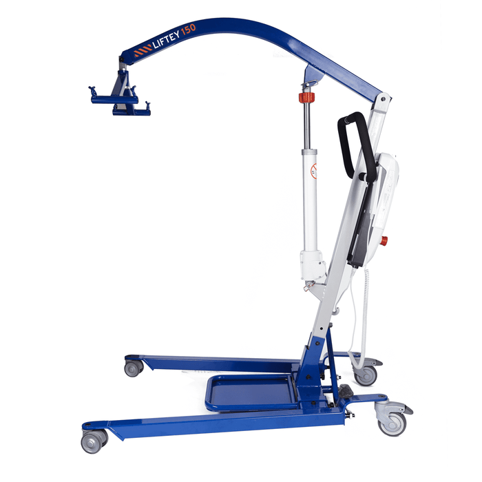 Grúa Liftey 150 con mando y batería para traslado de personas con baja movilidad