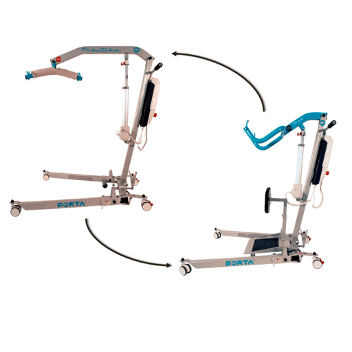 Grúa 2 en 1 bipedestación + transferencia silencioso de hasta 150kg