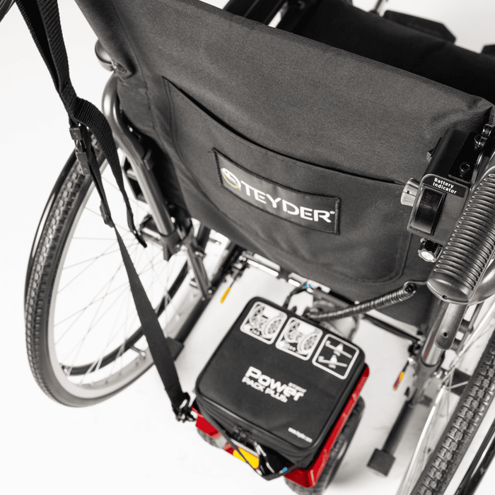 Motor potente de hasta 300W para instalar en sillas de ruedas manuales