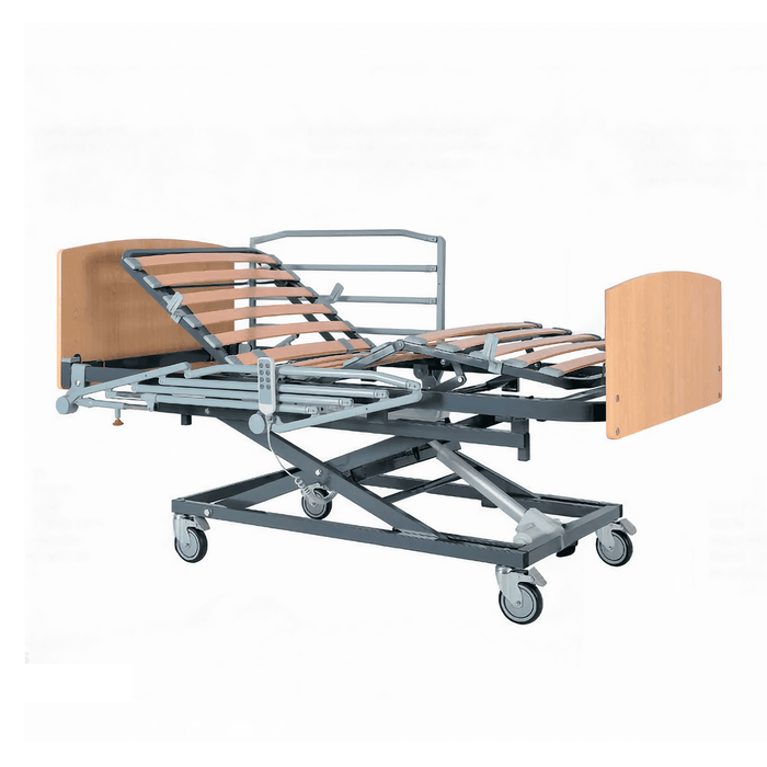 Cama articulada sanitaria Nules Plus eléctrica con carro elevador 38 a 80cm