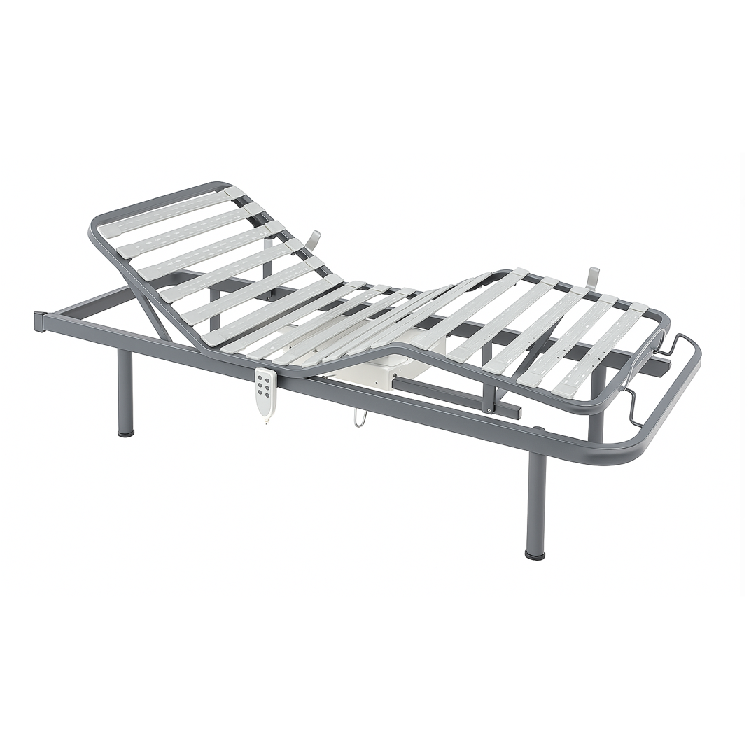 Cama articulada sanitaria Nules eléctrica con somier metálico de 90x190cm