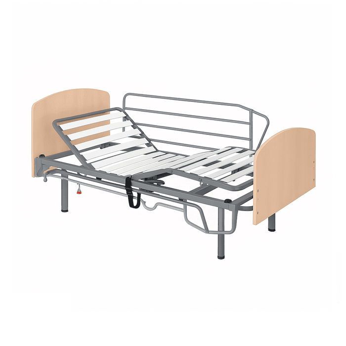 Pack de cama articulada Nules eléctrica de somier 90cm + cabecero + piecero + patas niveladoras + barandillas plegables