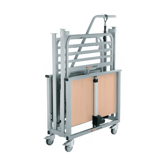 Cama articulada eléctrica partida trend y antitrend con barandillas, colchón Visco y elevador