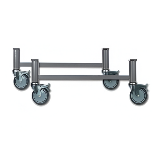 Juego de patas de 35cm arriostradas con ruedas para camas articulada