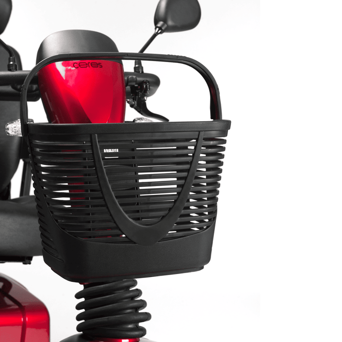 Scooter eléctrica con asiento ajustable giratorio y reposa cabezas