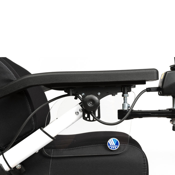 Silla de ruedas eléctrica elevable y reclinable para interiores y exteriores