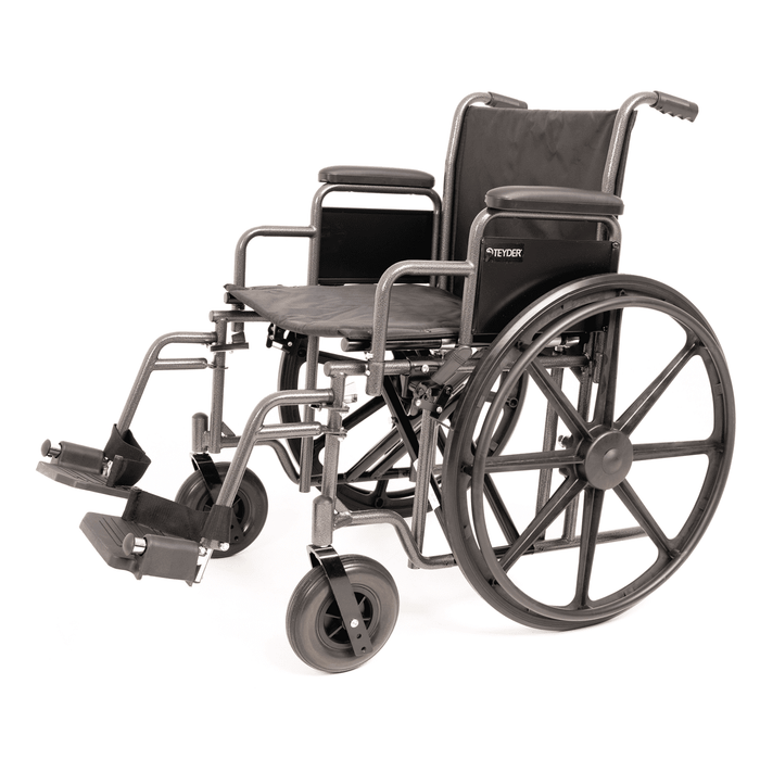 Silla de ruedas bariátrica de hasta 204kg autopropulsable con ruedas macizas