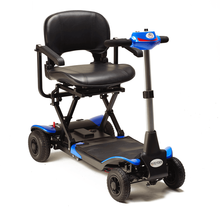 Scooter eléctrica Enzo plegable electrónicamente con mando a distancia y manillar regulable