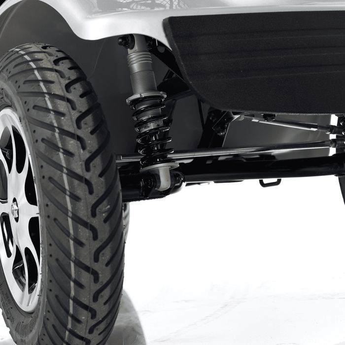 Scooter eléctrico Dakar 2 para 2 personas con ruedas grandes y asineto amplio