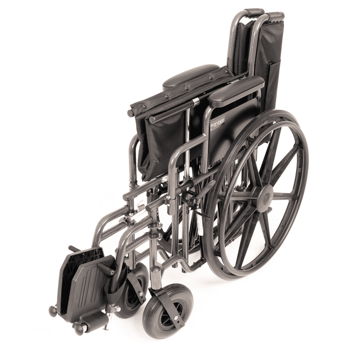 Silla de ruedas bariátrica de hasta 204kg autopropulsable con ruedas macizas