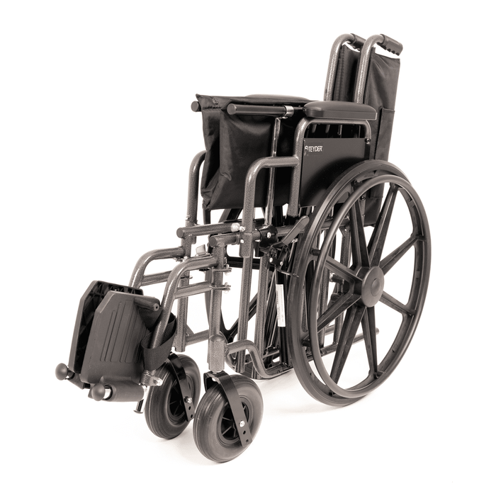 Silla de ruedas bariátrica de hasta 204kg autopropulsable con ruedas macizas