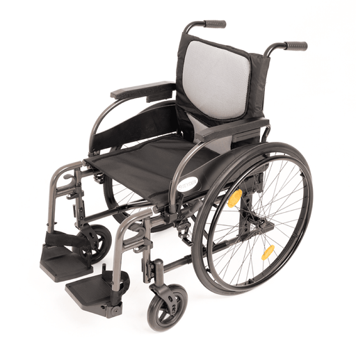 Silla de ruedas Atlanta de aluminio con respaldo regulable con eje de liberación rápida