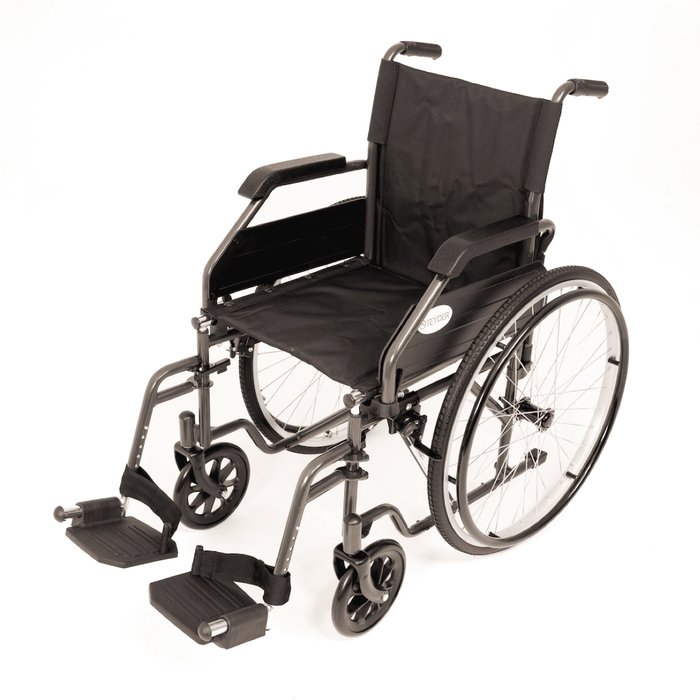 Silla de ruedas plegable con ruedas grandes con extracción rápida