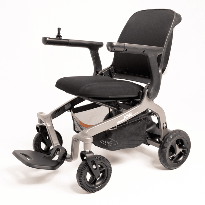 Silla eléctrica ligera y plegable con joystick, asistente de voz y bluetooth