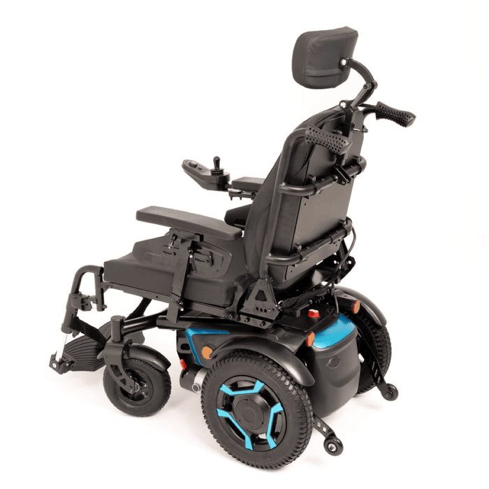 Silla eléctrica con respaldo reclinable y asiento basculante estrecha