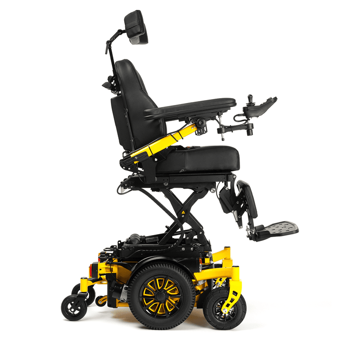 Silla de ruedas eléctrica con tracción central ideal para exteriores