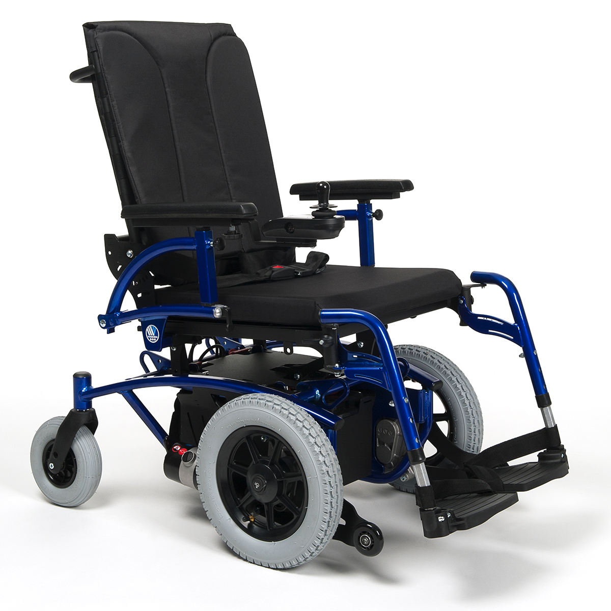 Silla de ruedas eléctrica tracción delantera con respaldo reclinable fácil de transportar