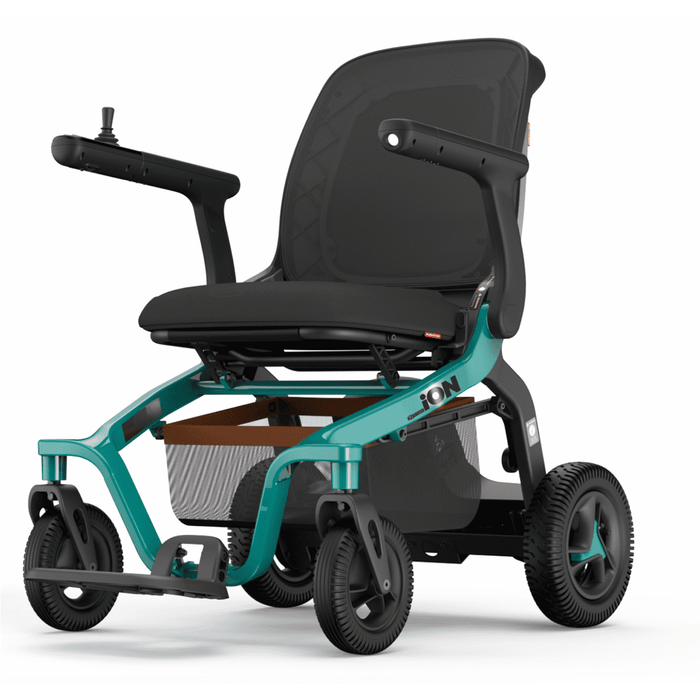 Silla eléctrica ligera y plegable con joystick, asistente de voz y bluetooth