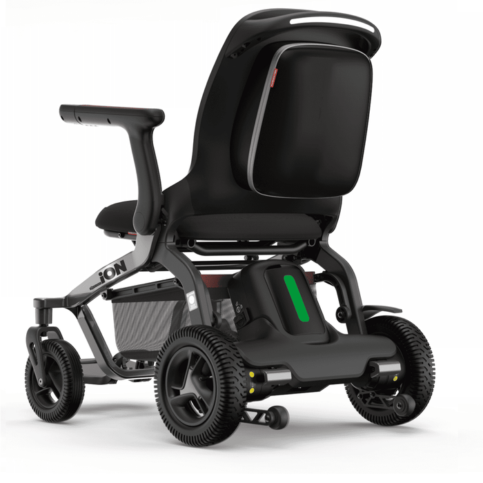 Silla eléctrica ligera y plegable con joystick, asistente de voz y bluetooth