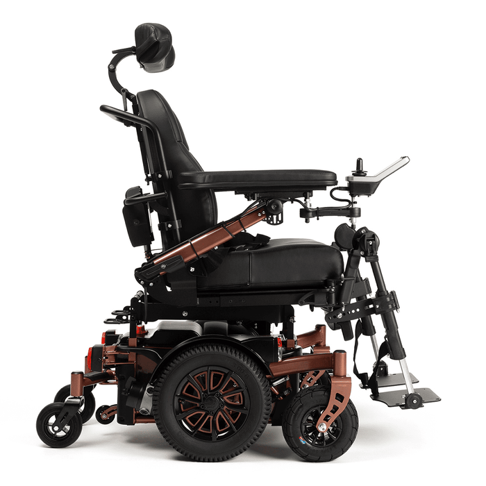 Silla de ruedas eléctrica con tracción central ideal para exteriores