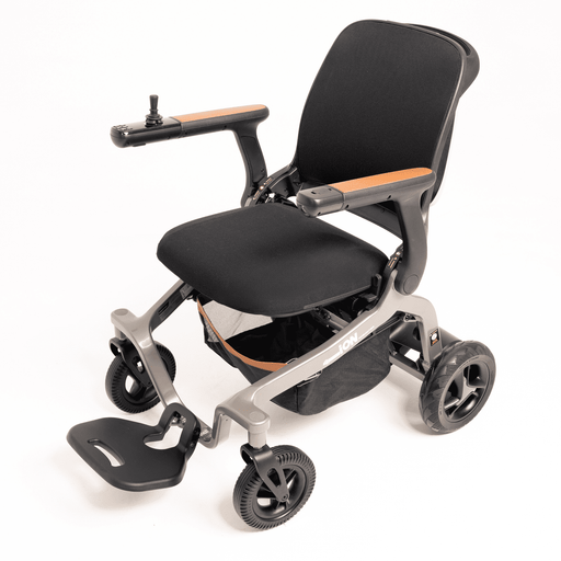 Silla eléctrica ION ligera y plegable con joystick, asistente de voz y bluetoot
