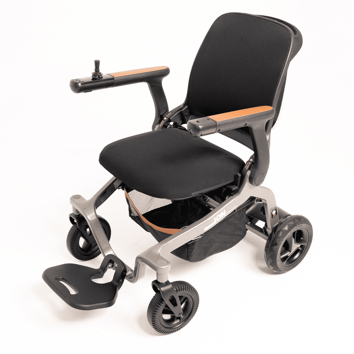 Silla eléctrica ION ligera y plegable con joystick, asistente de voz y bluetoot