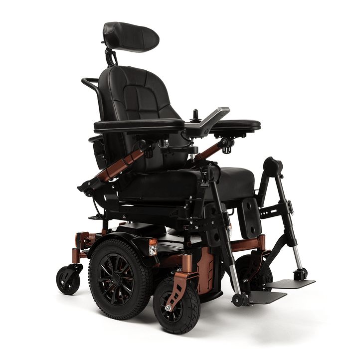 Silla de ruedas eléctrica con tracción central ideal para exteriores