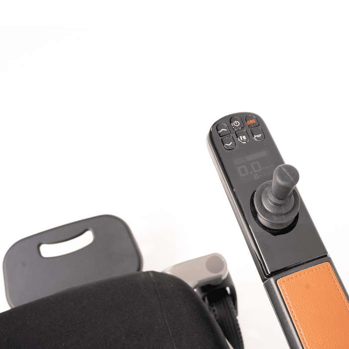 Silla eléctrica ligera y plegable con joystick, asistente de voz y bluetooth