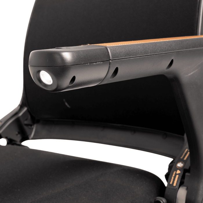 Silla eléctrica ligera y plegable con joystick, asistente de voz y bluetooth