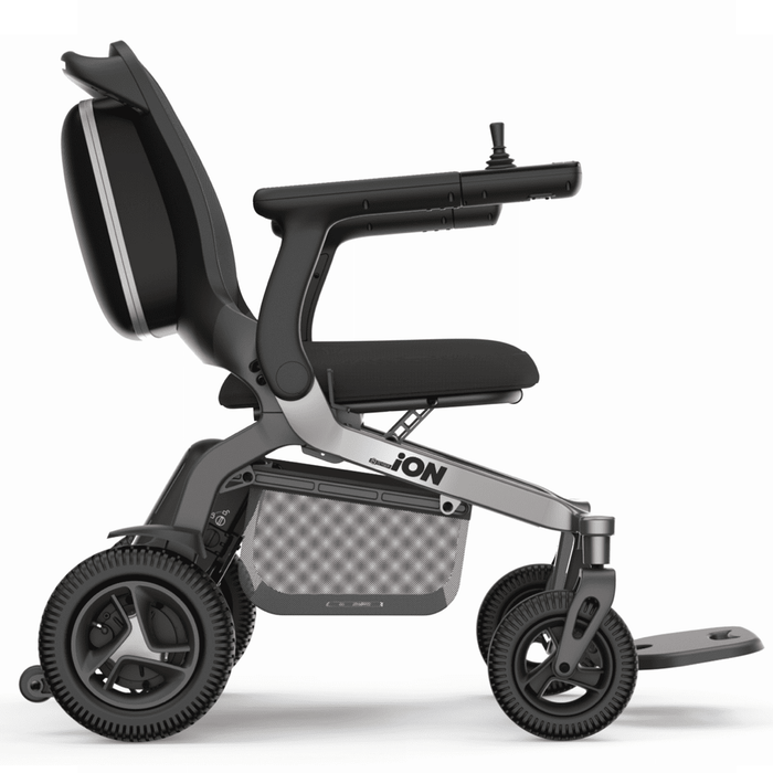 Silla eléctrica ligera y plegable con joystick, asistente de voz y bluetooth