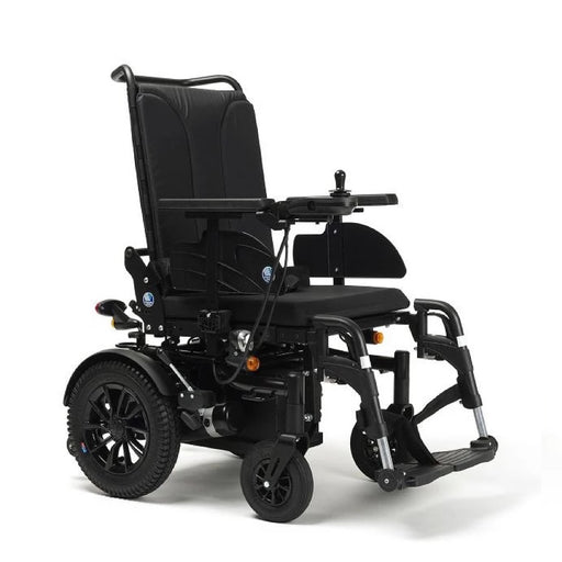 Silla de ruedas electrónica de máxima maniobrabilidad para espacios reducidos con tracción trasera