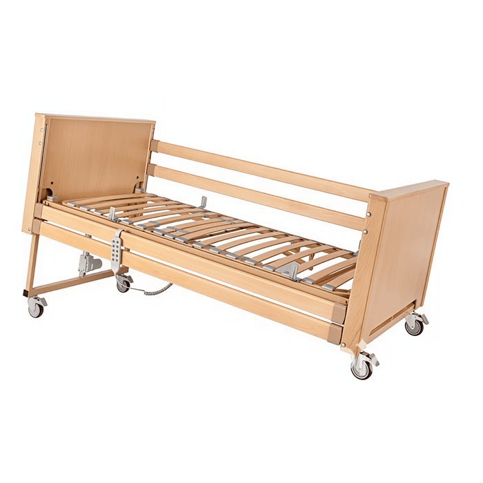 Carro elevador con ruedas de 100 mm para cama Teide articulada eléctrica