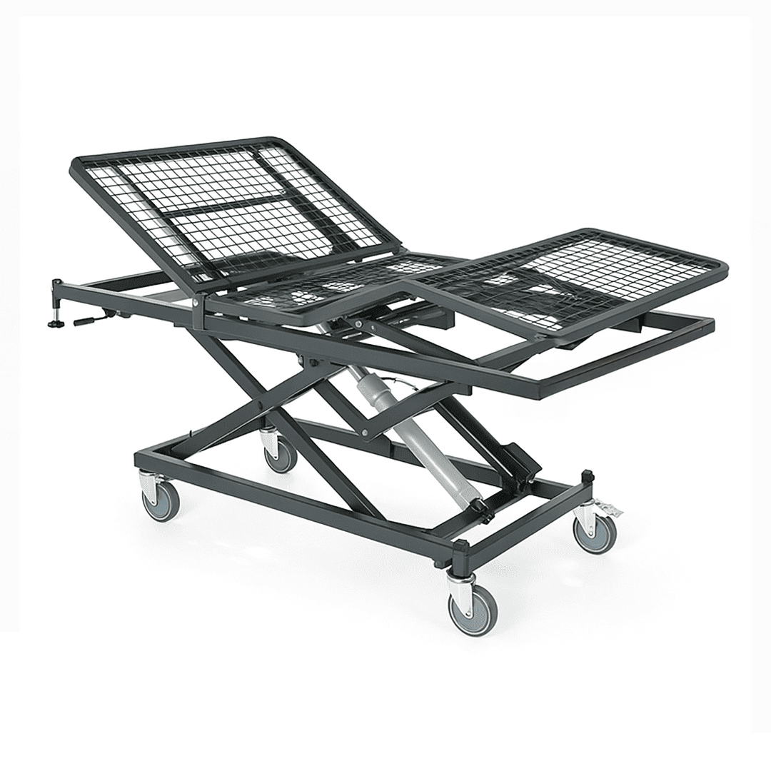 Cama bariátrica articulada eléctrica con carro elevador ideal para soportar peso