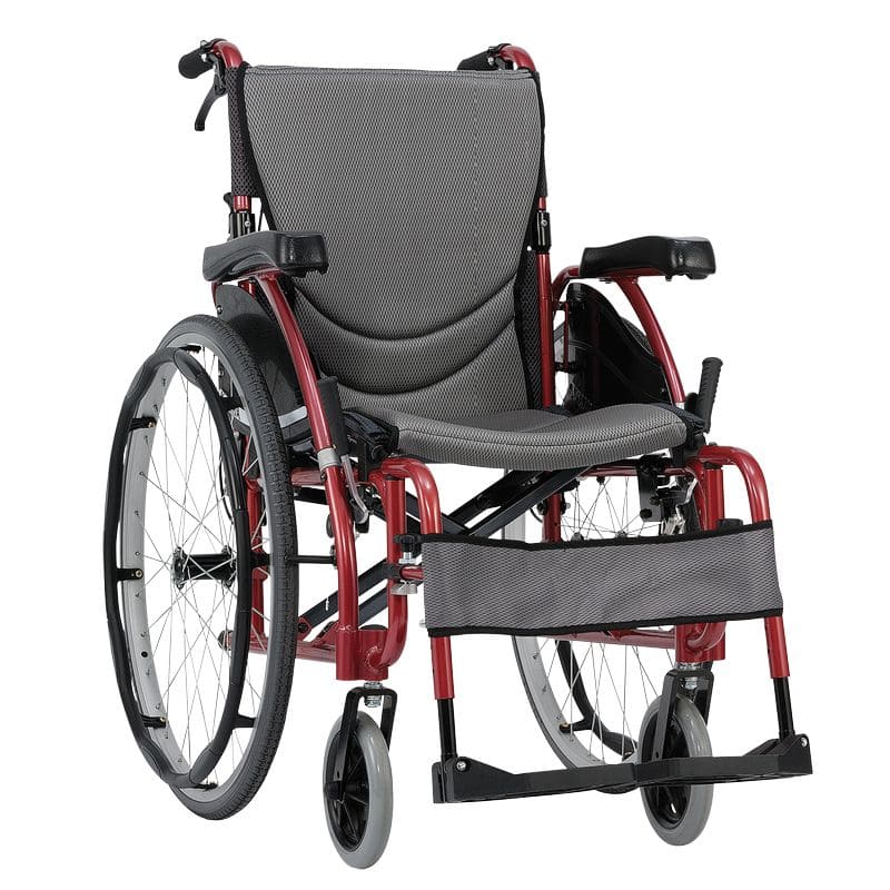 Silla de ruedas ultraligera con asiento especial anti deslizamientos y corrector de posturas