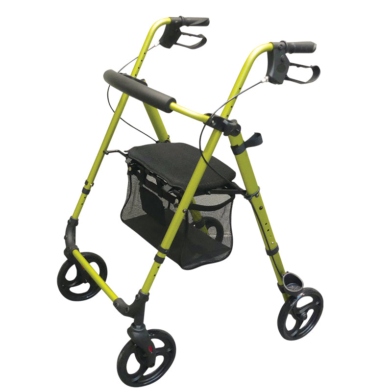 Andador ultra ligero de 6,4kg con ruedas, cesta y asiento ideal para mayores