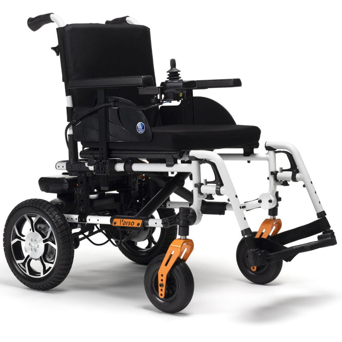 Silla de ruedas eléctrica plegable con batería extraíble para aumentar la autonomía