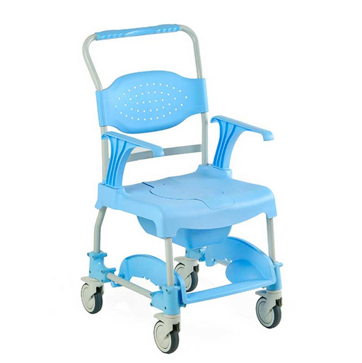 Silla de ruedas para ducha e inodoro para mayores